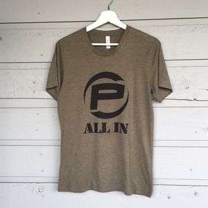 BELLA+CANVAS “P” ALL IN T-SHIRT MILITARY GREEN